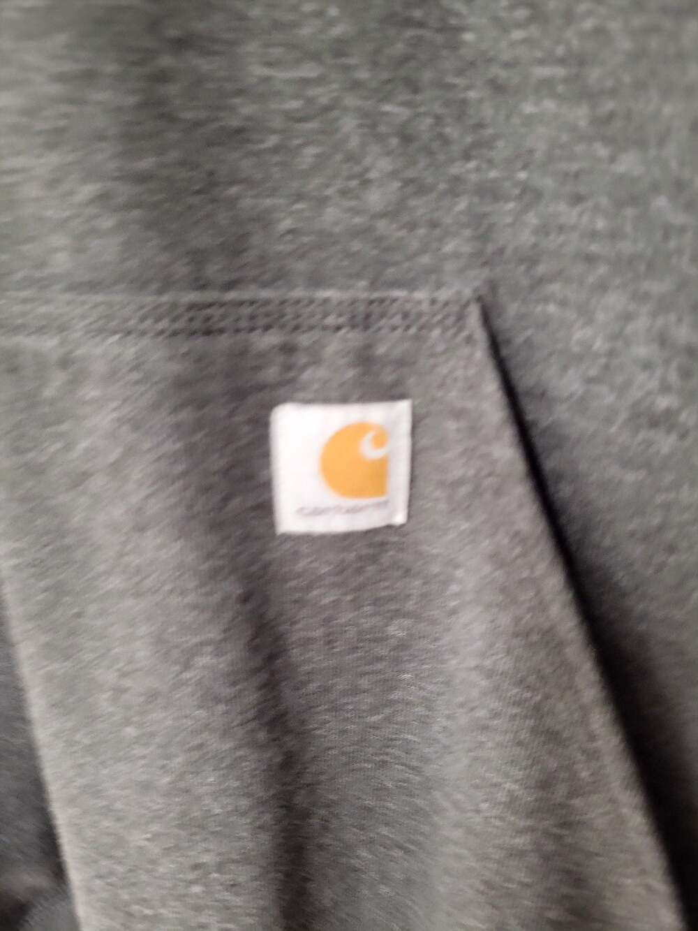 Carhartt Original Fit Hoodie Sweatshirt Charcoal Gray Size XL - Picture 2 of 5